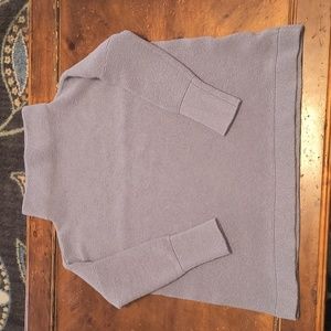 Free People Women's Blue 3/4 Sleeve Turtleneck Sweater Sz xs